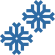 Icon von Schneeflocken